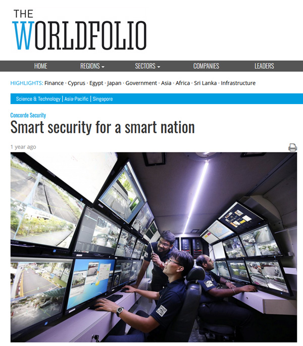 The Worldfolio Concorde Security Smart Security for a Smart Nation